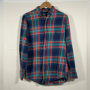 Chaps Performance Plaid Flannel Button Down Shirt Men's Size Small